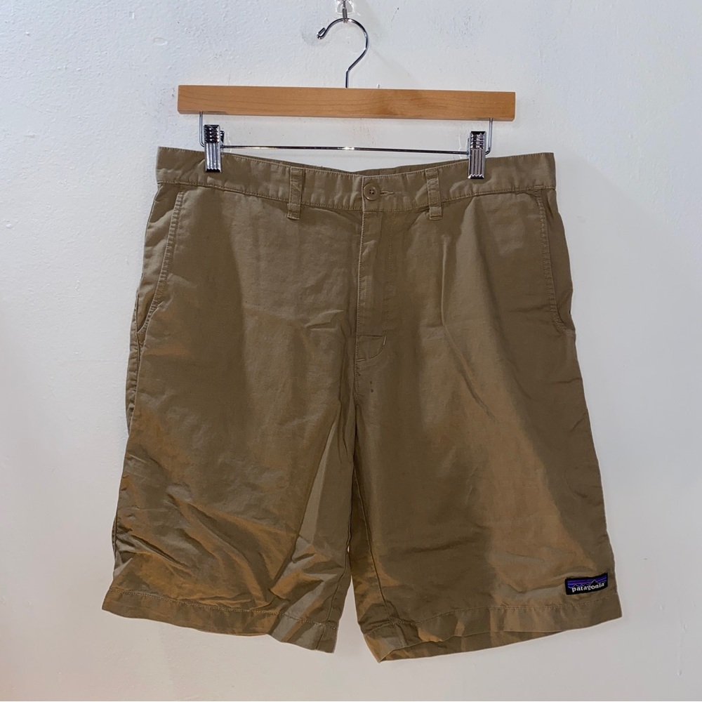 Patagonia All-Wear Hemp Shorts Tan Size 32 Organic Cotton Tan Brown 10”